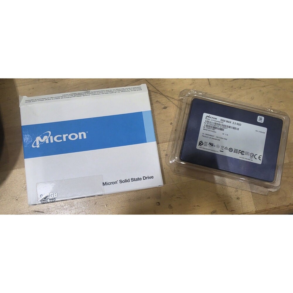 Micron 5200 MAX 960GB 2.5" Enterprise SATA SSD, New Open Box